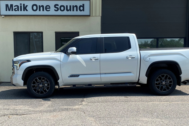 Toyota 2025 Tundra with professional window tint in North Bay